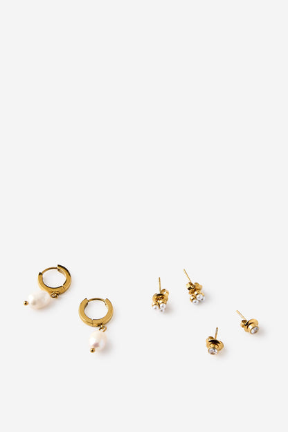 Waterproof 3Pk Small Earring