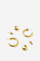 Waterproof 3Pk Mid Earring