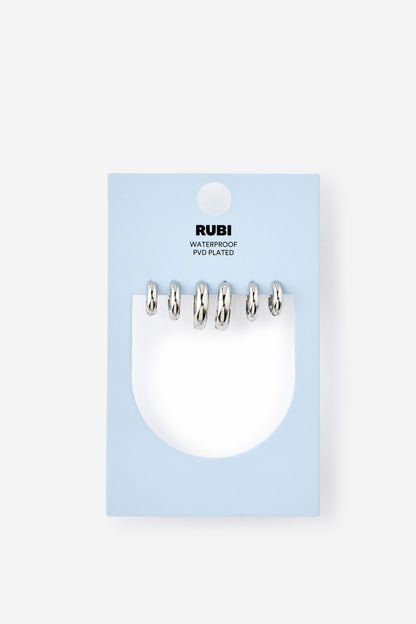 Waterproof 3Pk Mid Earring