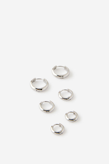 Waterproof 3Pk Mid Earring