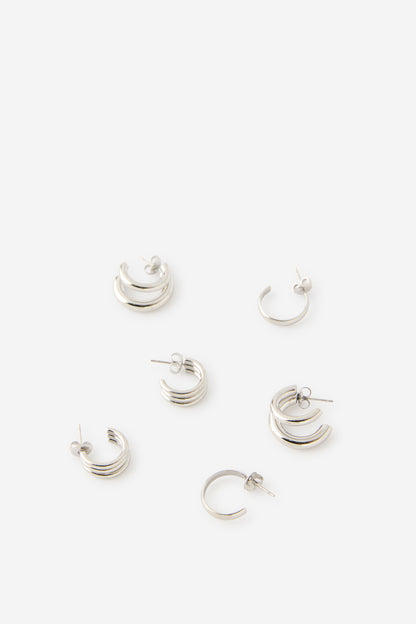Waterproof 3Pk Mid Earring