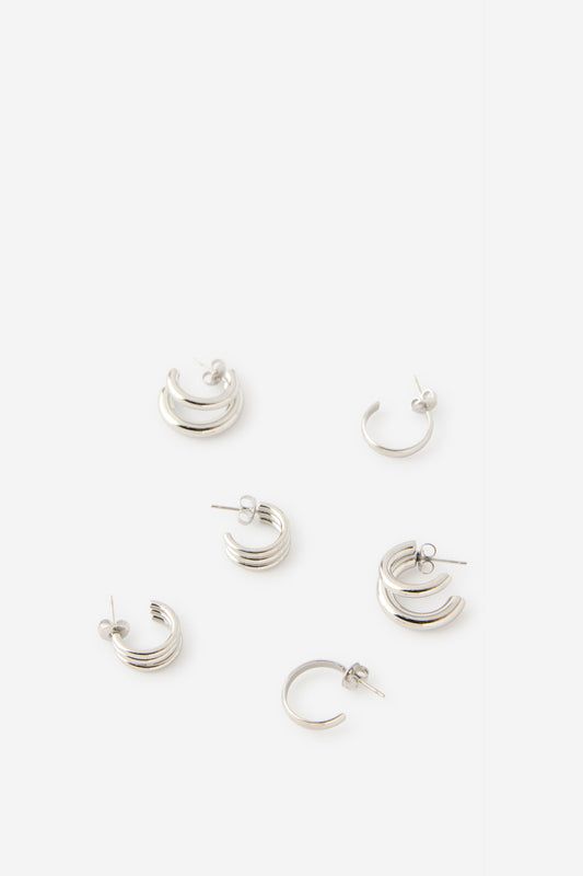 Waterproof 3Pk Mid Earring