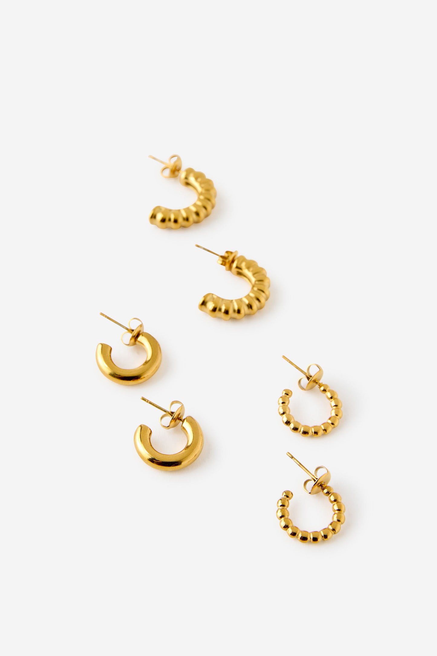 Waterproof 3Pk Mid Earring