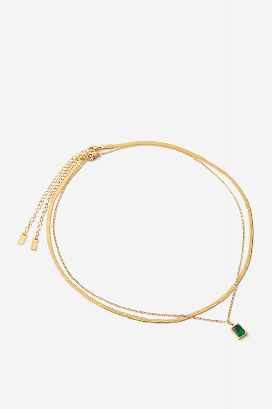 Waterproof 2Pk Pendant Necklace