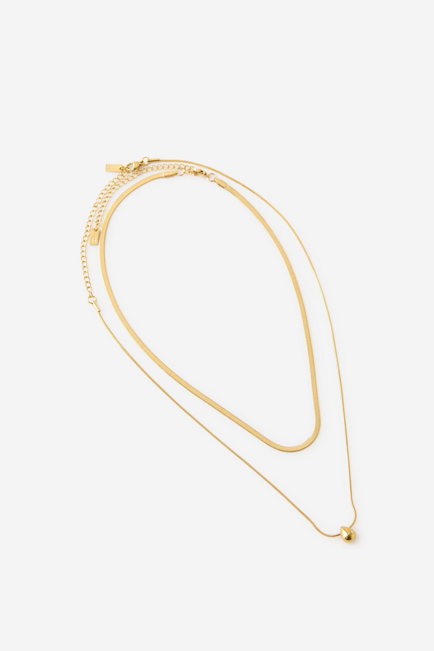 Waterproof 2Pk Pendant Necklace