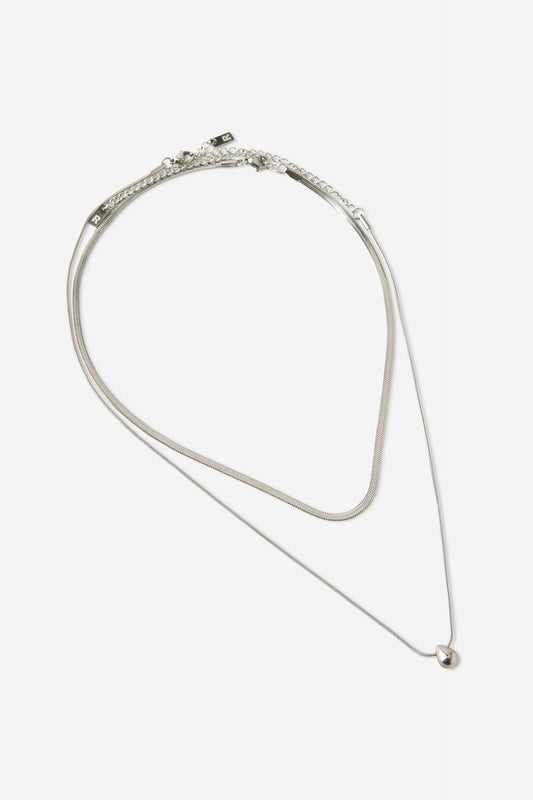 Waterproof 2Pk Pendant Necklace