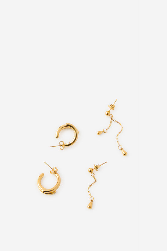 Waterproof 2Pk Mid Earring