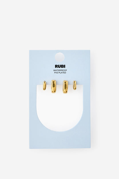 Waterproof 2Pk Mid Earring