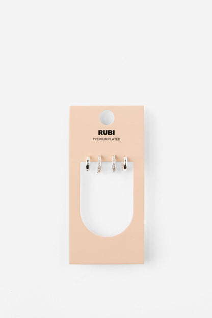 Premium Plated 2Pk Small Earring