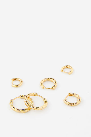 Premium Plated 3Pk Mid Earring