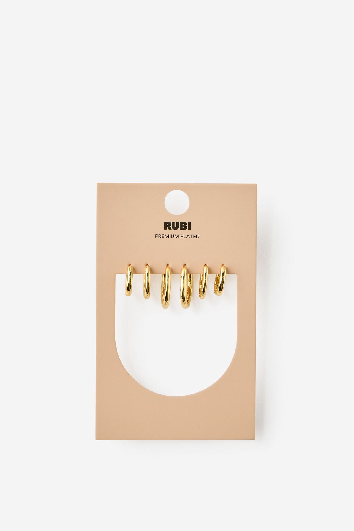 Premium Plated 3Pk Mid Earring