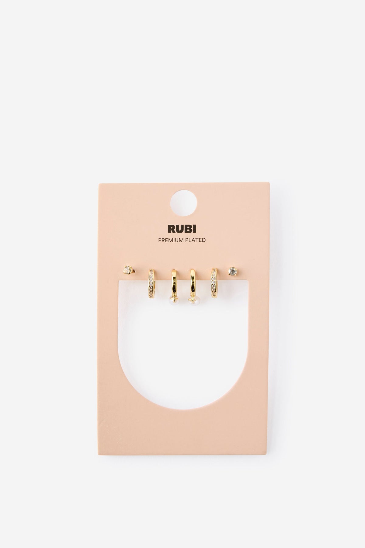 Premium Plated 3Pk Small Earring