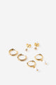 Premium Plated 3Pk Small Earring