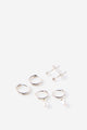Premium Plated 3Pk Small Earring