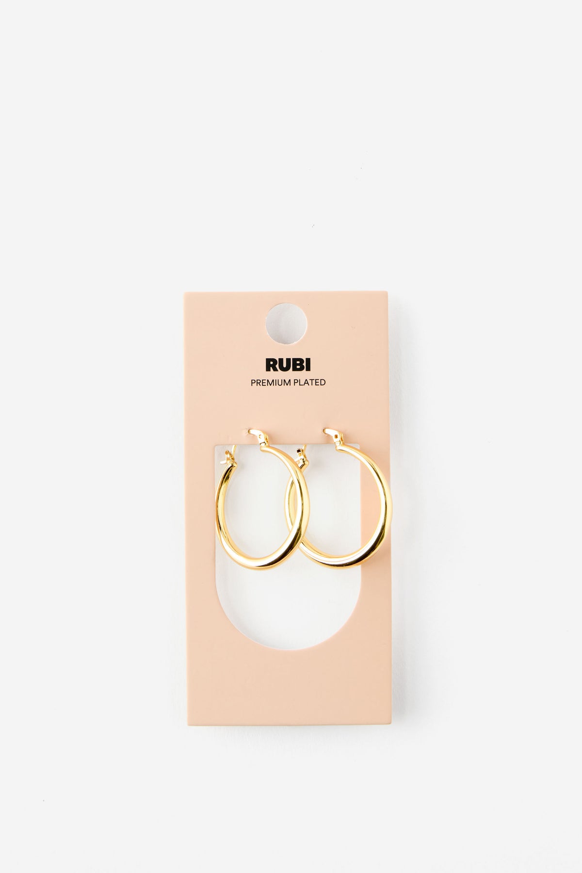 Premium Plated Large Hoop Earring