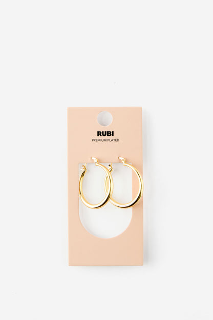 Premium Plated Large Hoop Earring