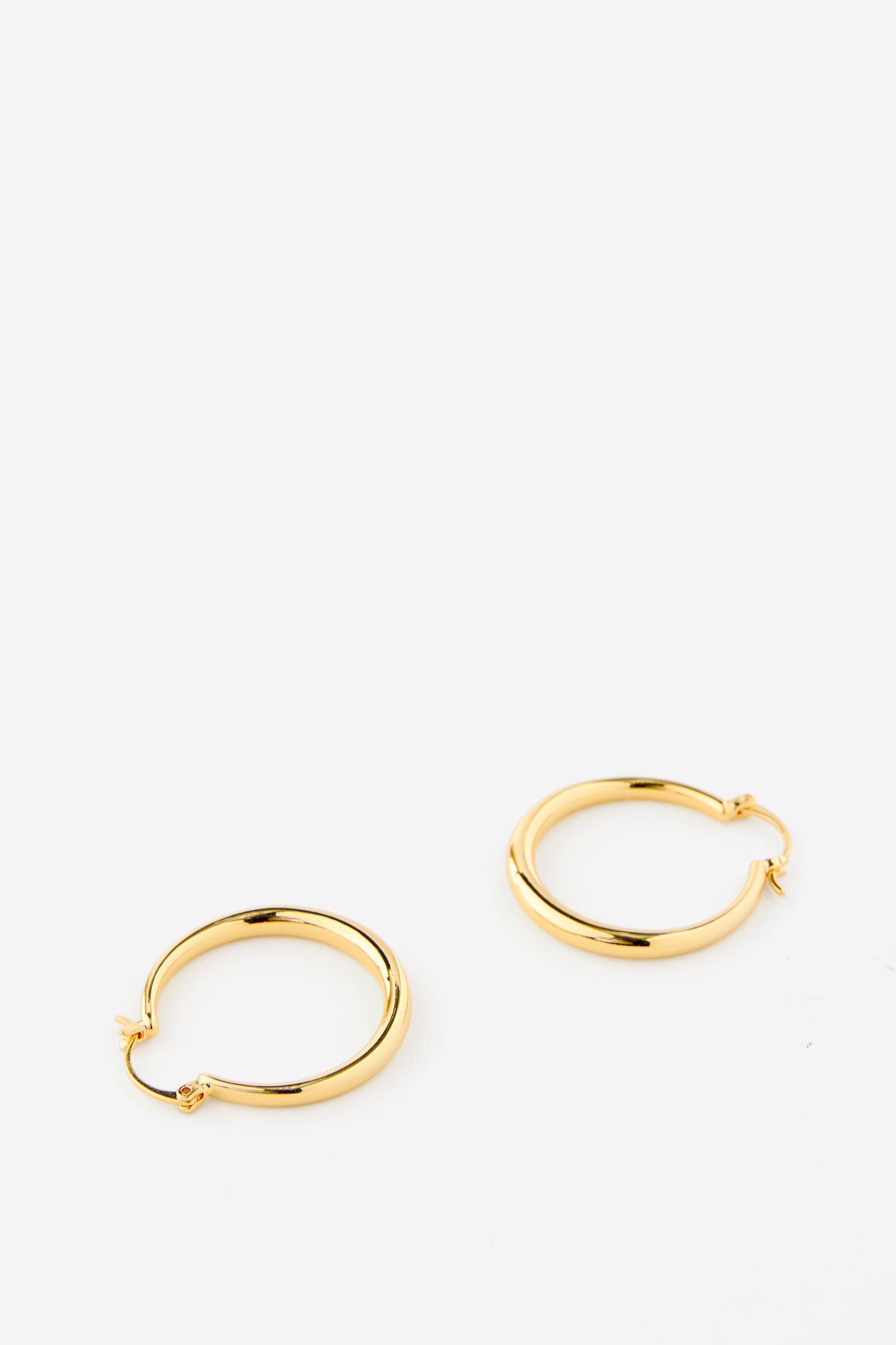 Premium Plated Large Hoop Earring