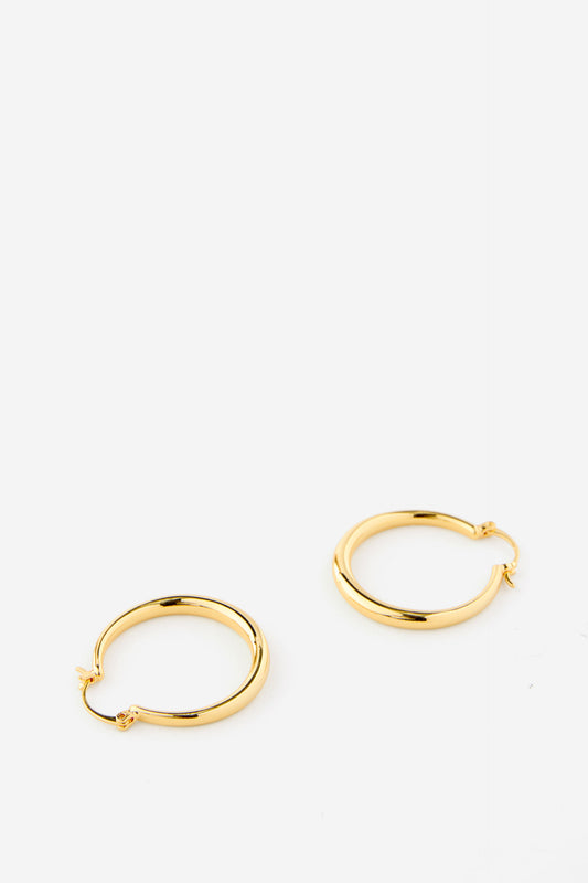 Premium Plated Large Hoop Earring