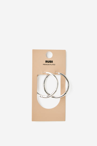 Premium Plated Large Hoop Earring
