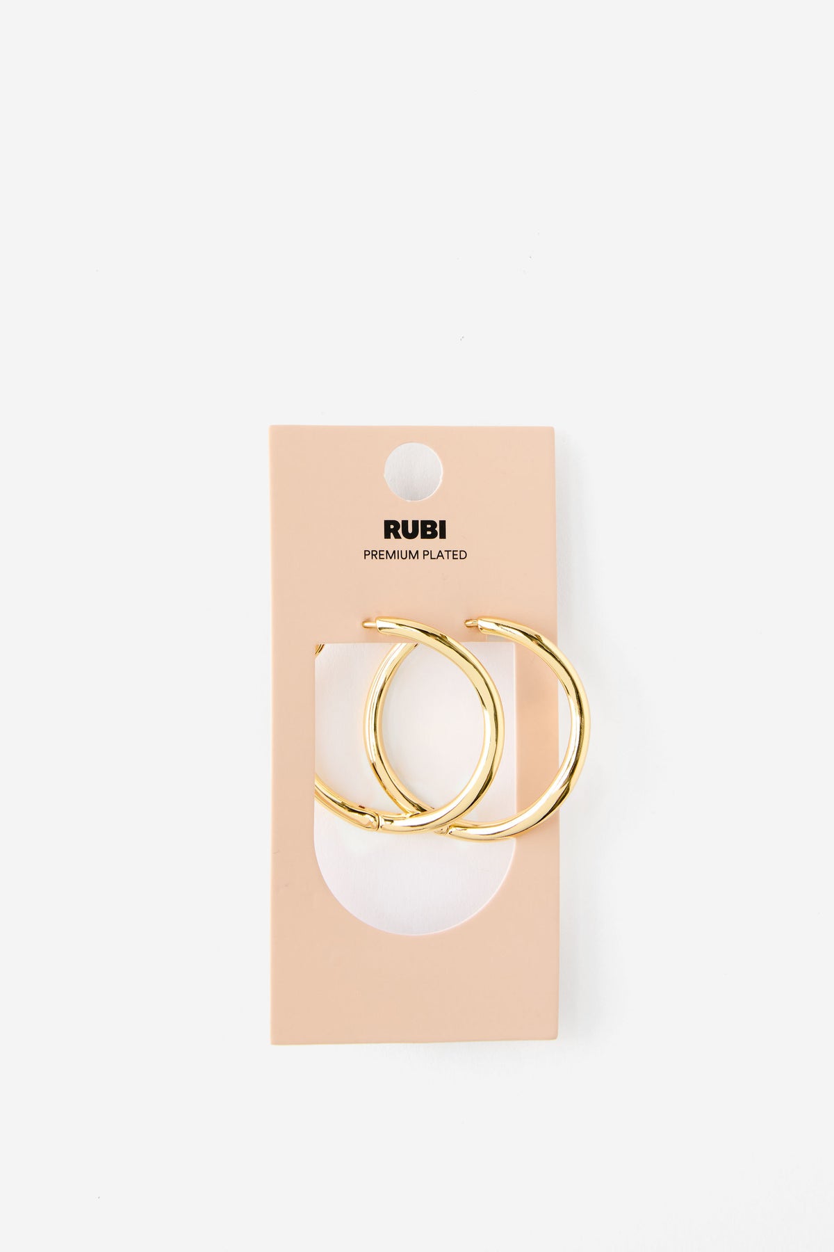 Premium Plated Large Hoop Earring