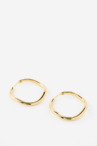 Premium Plated Large Hoop Earring