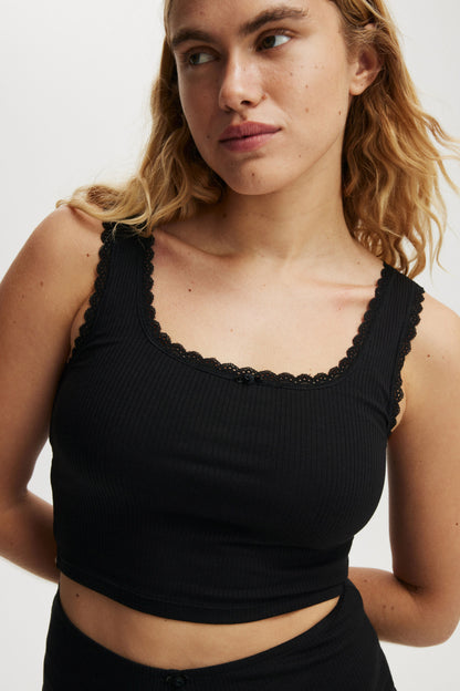 Rib Lace Tank