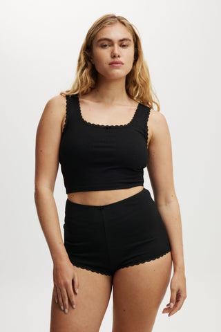 Rib Lace Tank