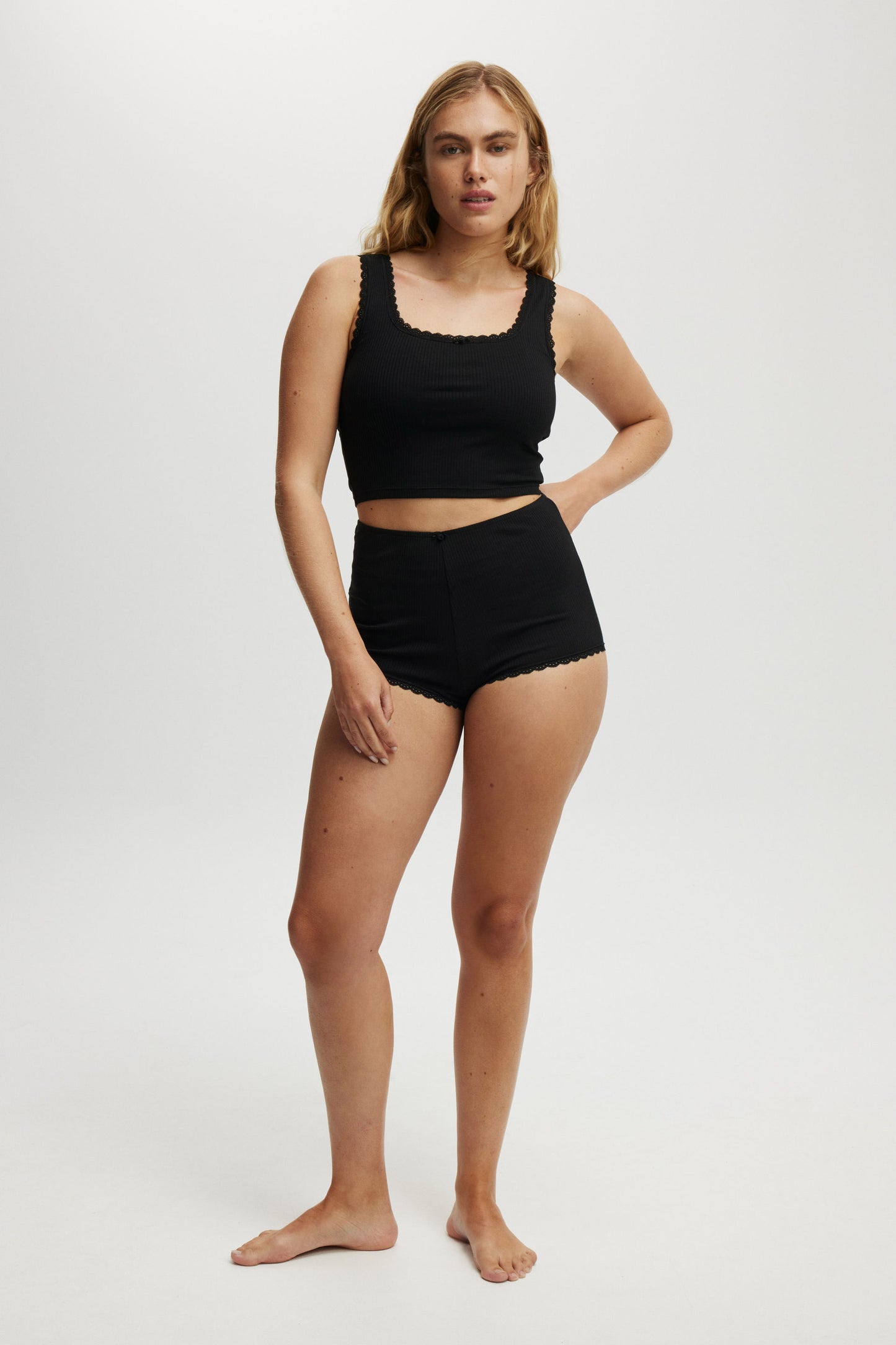 Rib Lace Tank