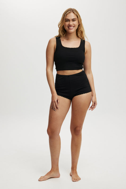Rib Lace Short