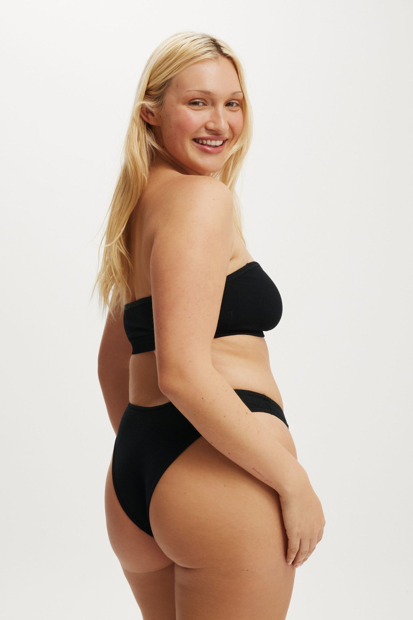 Organic Cotton Rib Cheeky Brief