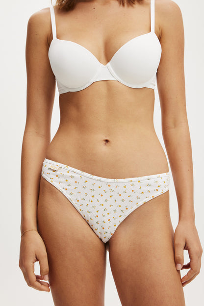 Organic Cotton Rib Cheeky Brief