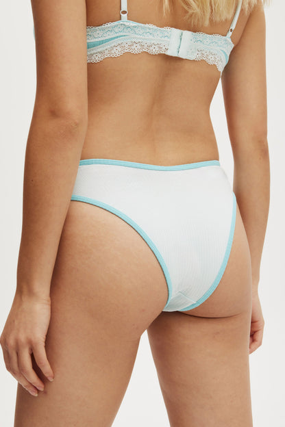 Organic Cotton Rib Cheeky Brief