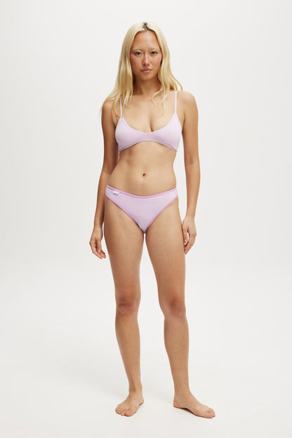 Organic Cotton Rib Cheeky Brief
