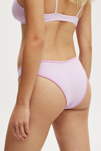 Organic Cotton Rib Cheeky Brief
