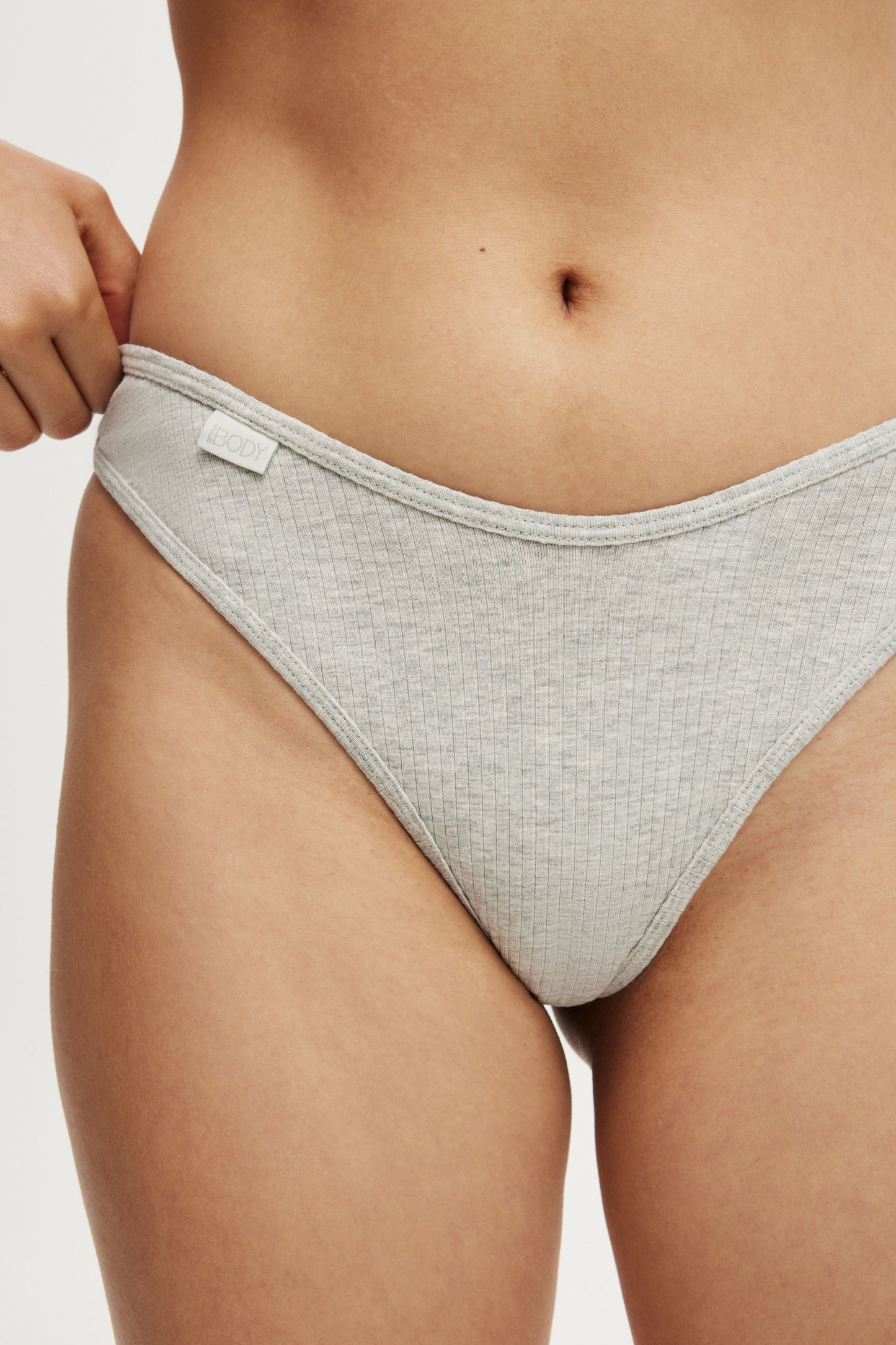 Organic Cotton Rib G String Brief
