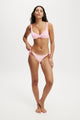 Fixed Tie Side Cheeky Bikini Bottom