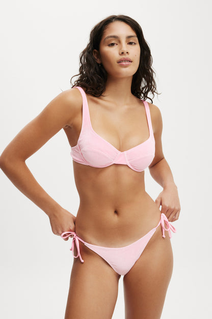 Fixed Tie Side Cheeky Bikini Bottom