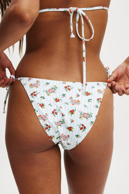 Fixed Tie Side Cheeky Bikini Bottom