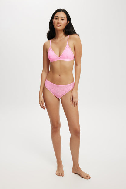 Everyday Lace Triangle Padded Bralette