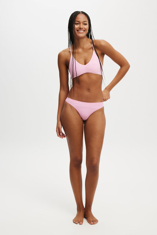 Seamless High Cut G String Brief
