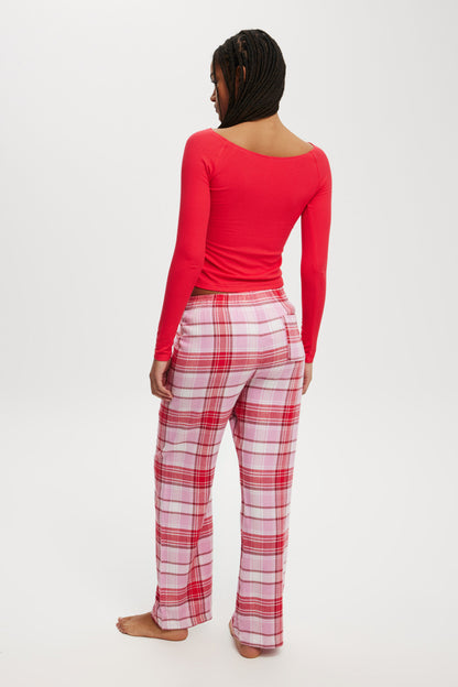 Flannel Boyfriend Boxer Pant