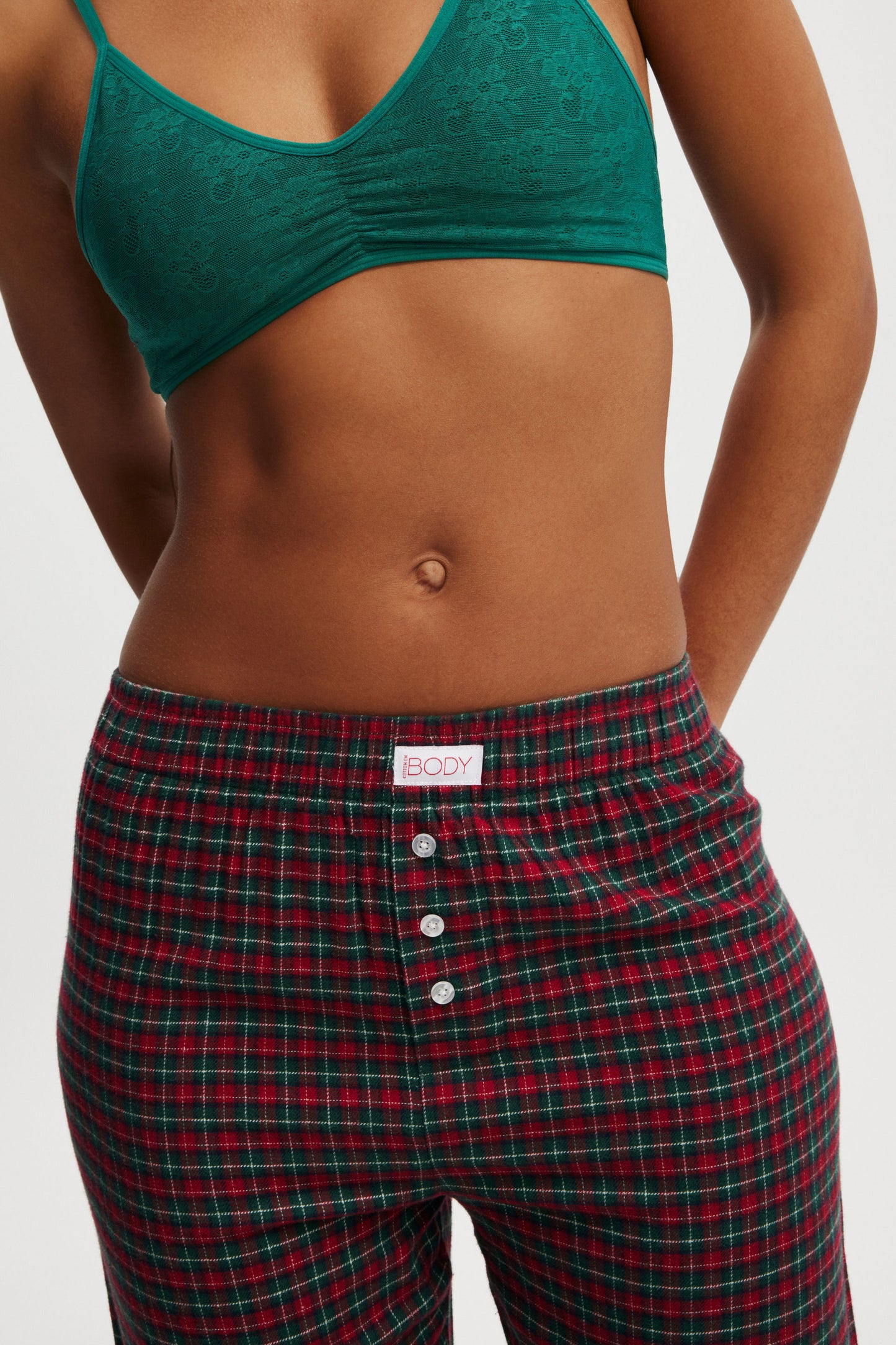 Flannel Boyfriend Boxer Pant