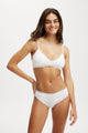 Organic Cotton Lace Bikini Brief