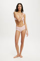 Organic Cotton Lace Boyshort Brief