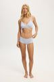 Organic Cotton Lace Boyshort Brief