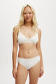 Organic Cotton Lace Triangle Padded Bralette