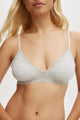 Organic Cotton Lace Triangle Padded Bralette