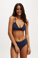 Organic Cotton Lace Triangle Padded Bralette