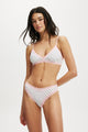 Organic Cotton Lace Triangle Padded Bralette