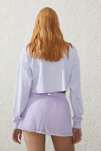 Active Mesh Pleated Skirt